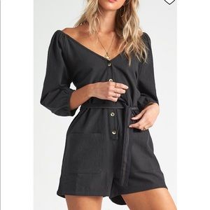 Billabong black romper